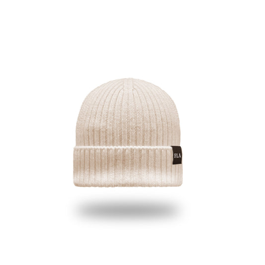 CREAM LABEL BEANIE