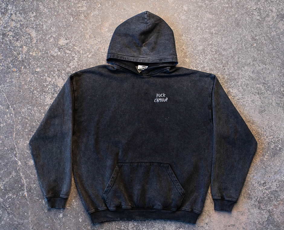 WASHED BLACK HOODIE