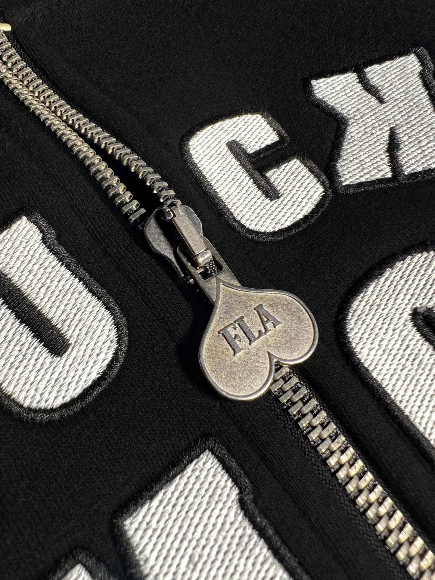 FLA Black Heavy Zipper