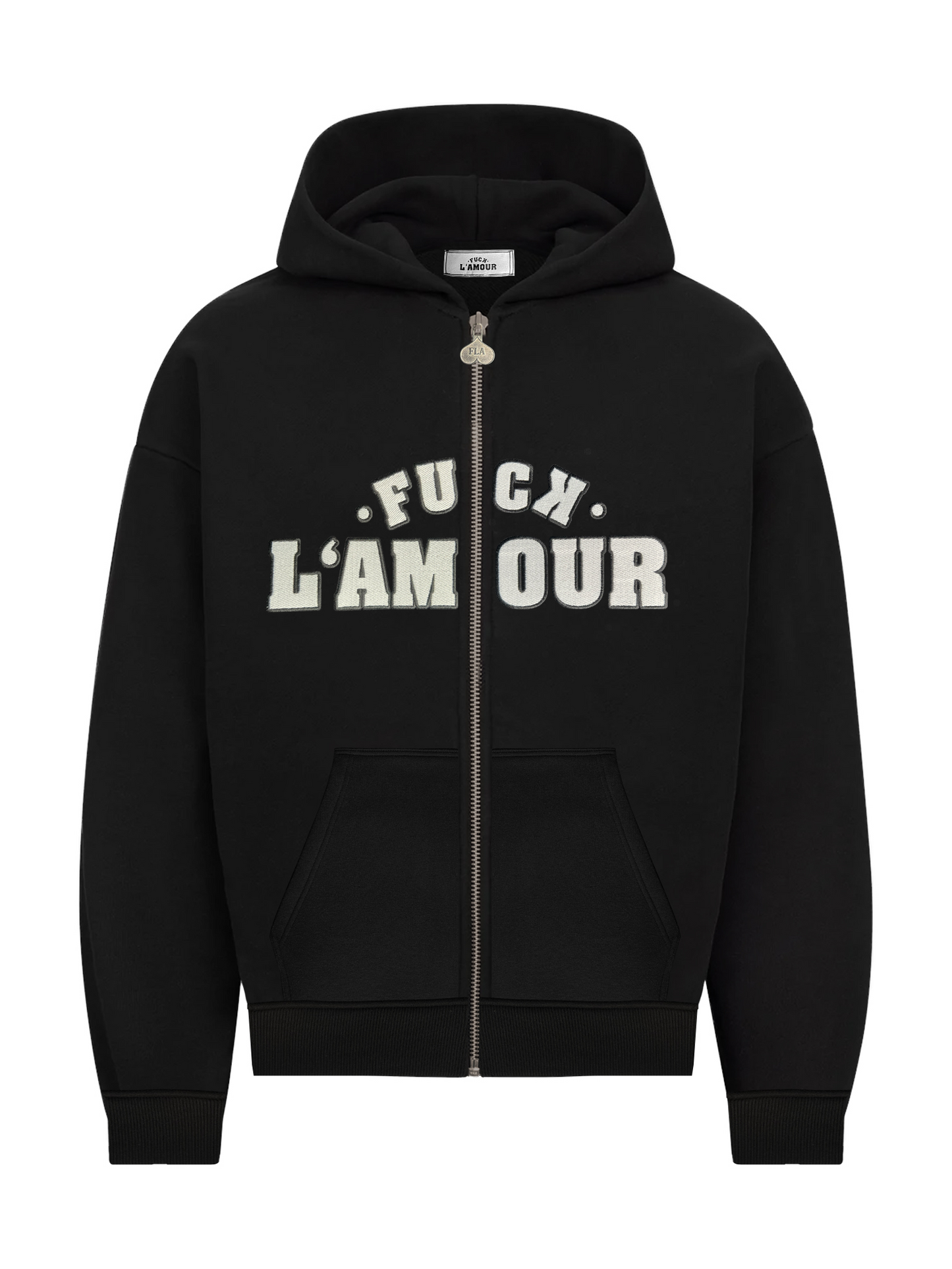 FLA Black Heavy Zipper